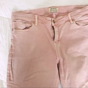 Dust Pink ragged jean - Stradivarius